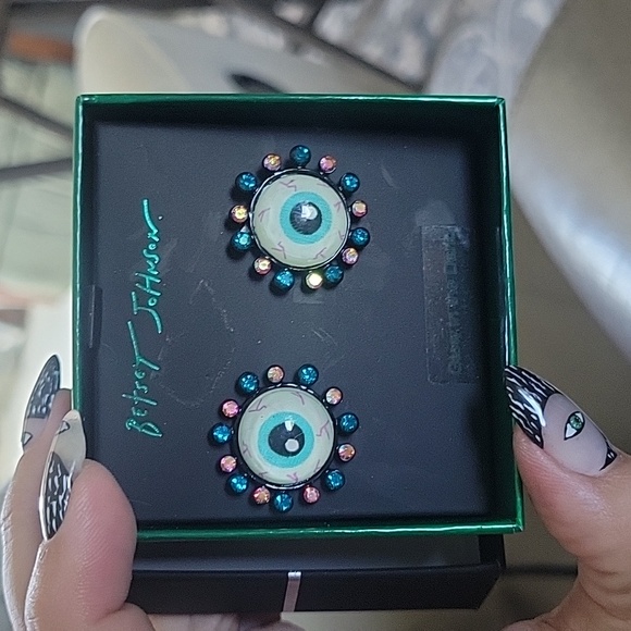 Betsey Johnson Jewelry - Betsey Johnson Glow in the Dark Eyeball Stud Earrings,NIB
